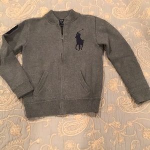 POLO Ralph Lauren Boys Size 8 Full Zip Sweater - Heavy and Warm